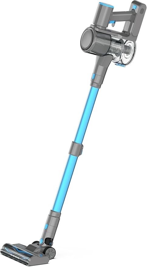 Zefiro Cordless Vacuum Cleaner for Home,450W /40Kpa 50Mins Stick Vacuum,Anti-Tangle 1.5L Dust Cup, Rechargeable Wireless Handheld Vacuum for Pet Hair/Carpet/Floor