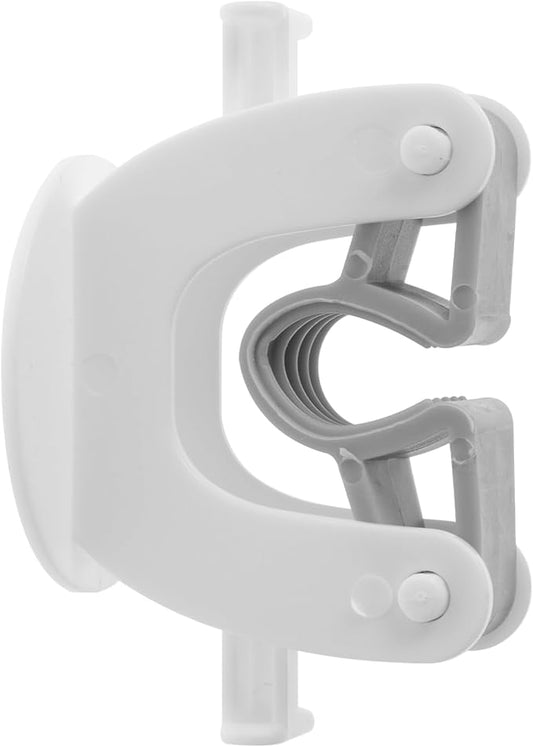 PRETYZOOM Mop and Broom Holders Wall Mounted Broom Rack Self Adhesive No Nails Required for Bathroom Kitchen