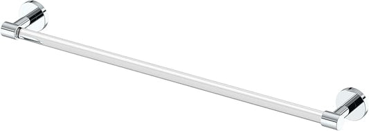 Gatco Clarion 24" L Towel Bar, Crystal-Clear Acrylic Chrome