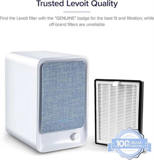 LEVOIT LV-H126 Air Purifier Replacement Filter, Genuine LV-H126-RF Air Filters, 3 Extra Pre-Filters, High-Efficiency Activated Carbon for Removal of Smoke, Odor, Allergens, Pollen, Black