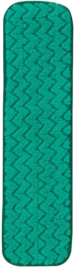 Rubbermaid Commercial Products HYGEN 18 inch Microfiber Dust Pad, Green, For Janitorial/Professional Cleaners and Heavy-Duty industrial Cleaning/Dusting/Sweeping