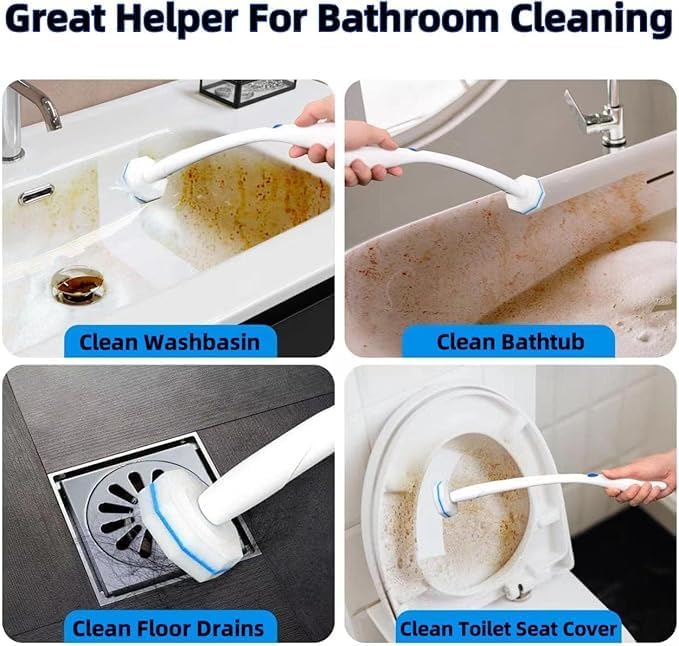 50 Count Toilet Brush Refills,Toilet Refill Pads,Disposable Toilet Brush Heads Compatible with Most Toilet Wand Refills for Home and Bathroom Cleaning
