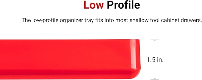 TEKTON 10-Compartment Organizer Tray (Red) | OTD11210 | Made in USA