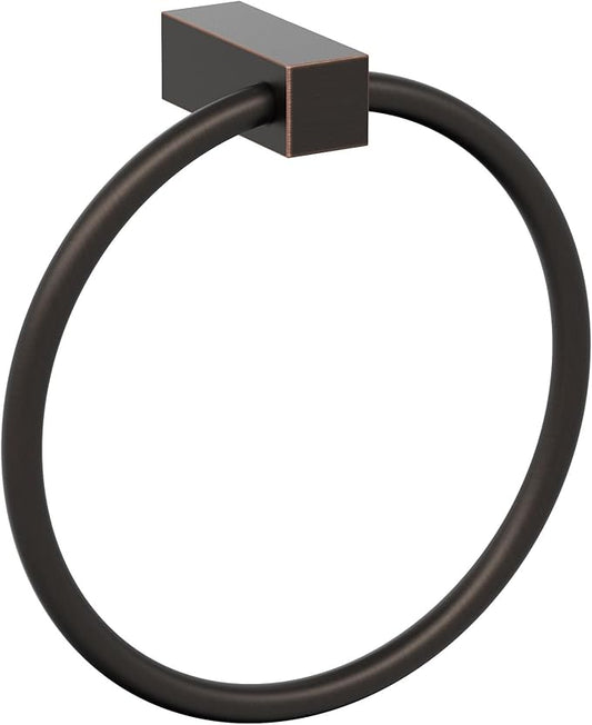 Amerock BH36082ORB | Oil Rubbed Bronze Towel Bar | 6-1/2 in (165 mm) Length Towel Holder | Monument | Hand Towel Holder for Bathroom Wall | Small Kitchen Towel Holder | Bath Accessories