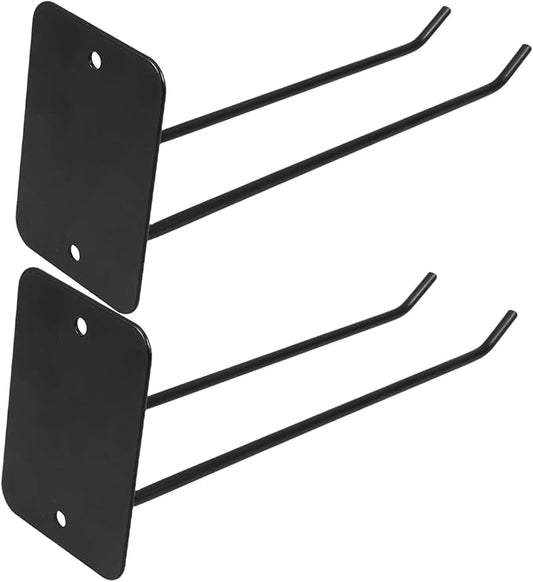 Cabilock 2pcs Heavy Duty Metal Mop and Broom Holder Wall Mounted Storage Rack for Garage Tools Organization Efficient Tool Hanger for Shovels Spades and Brooms