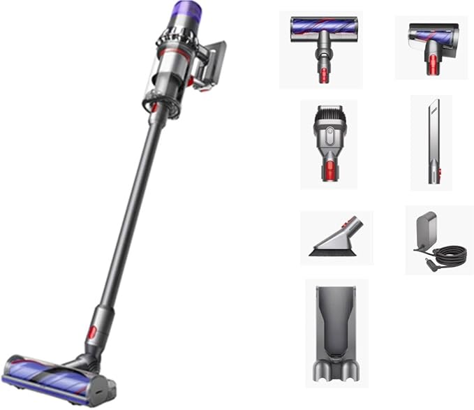 Dyson V11 Origin Cordless Vacuum, Nickel/Blue (Renewed)