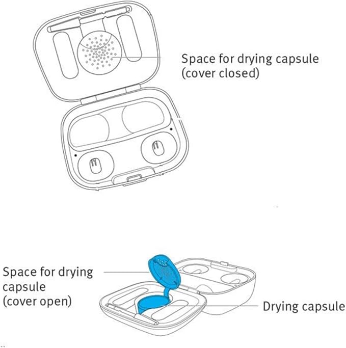 Hearing Aid Dryer dehumidifier Drying Capsules for Phonak Starkey Charger and Drying Jar 12 Pcs