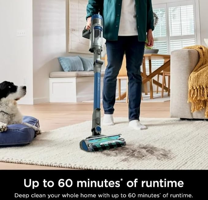 Shark IP1250 PowerDetect Cordless Stick Vacuum Cleaner - DuoClean Detect Nozzle & MultiFLEX Wand, Blue (Renewed)