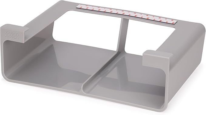 Joseph Joseph CupboardStore Under Shelf Storage Film, Foil and Bag Organizer, for Larger Rolls and Boxes, Fits Kitchen Units Over 13 in Wide, Large