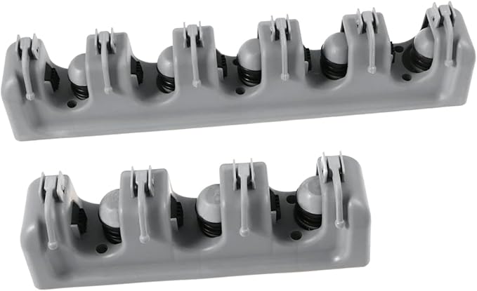 Cabilock Broom Mop Holder Wall Mount Storage Rack Garage Tool Holder Ball Slots and Hooks