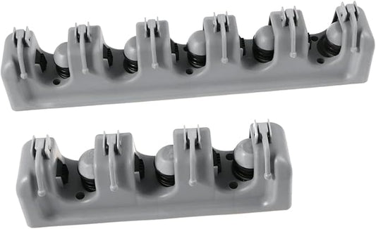 Cabilock Broom Mop Holder Wall Mount Storage Rack Garage Tool Holder Ball Slots and Hooks