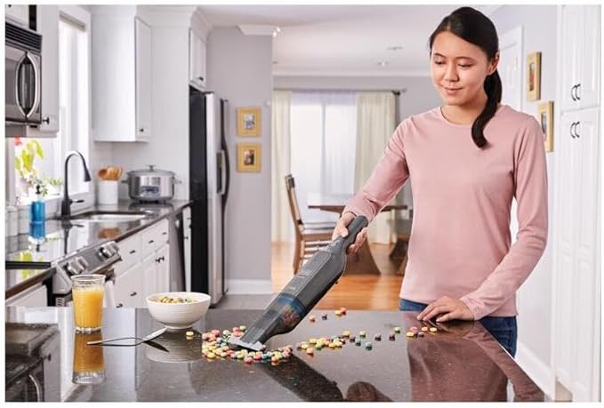 BLACK+DECKER dustbuster® AdvancedClean™ Slim Cordless Hand Vacuum, 12V Max (HLVC320J01)