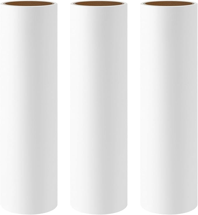10 inch Large Lint Roller Refills for Evercare Smart Design Libman Well & Good Roll 'N Go Layers 10'' Wide Lint Rollers Mega Sticky Roller Refills 60 Sheets per Refill 3 Pack Total 180 Sheets