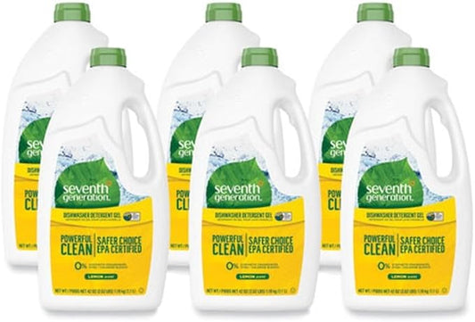 Seventh Generation Lemon Scented Automatic Dishwasher Gel (6x45 OZ) (Value Bulk Multi-pack)