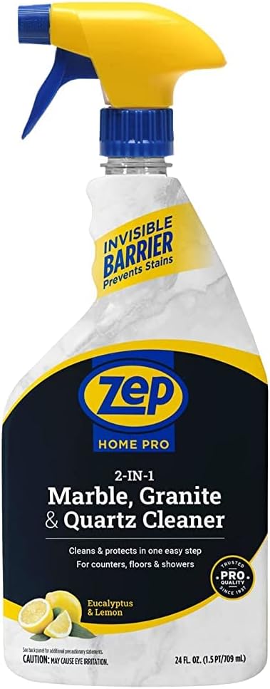 Zep NEW Home Pro 2-In-1 Marble, Granite & Stone Cleaner - 24 Fl. Oz. (Case of 6) - R49706 - Pro Trusted Cleaning Power: Now in Refreshing Scents & Family Friendly Formulas…