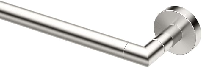 Gatco 4640 Glam Single Towel Bar, 24 Inch, Satin Nickel