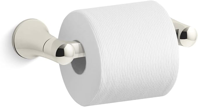 Kohler K-21954 Tempered Wall Mounted Pivoting Toilet Paper Holder - Matte Black