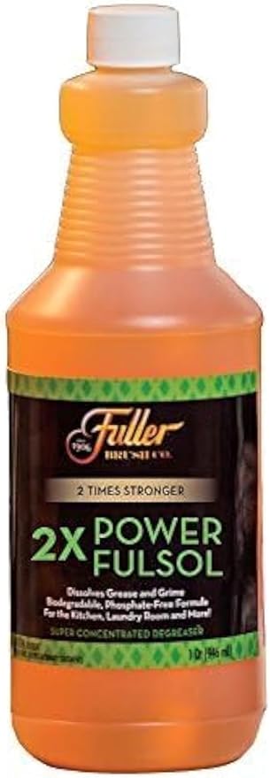 Fuller Brush 2X Power Fulsol Degreaser – Removes Grease, Oil, Grime & Stains – All Purpose Oil, Grease & Grime Cleaner For Bike, Automotive, Grill, Bathroom & Kitchen – Makes 30 Gallons (Pack of 1)