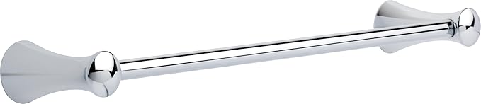 Delta Lahara (1-Pack) 18'' Towel Rack for Bathroom Polished Chrome Towel Bar for Bathroom Wall Towel Holder Rod Wall Mounted 73818