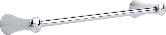 Delta Lahara (1-Pack) 18'' Towel Rack for Bathroom Polished Chrome Towel Bar for Bathroom Wall Towel Holder Rod Wall Mounted 73818