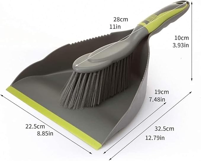 Dust pan Broom Dustpan Brush - Dust Pans with Brush, Hand Broom and Dustpan Set, Dustpan and Brush Set, Handheld Broom and Dustpan Set, Dustpan are Used to Clean, Floors, Tables, Animal Cages (3pcs)