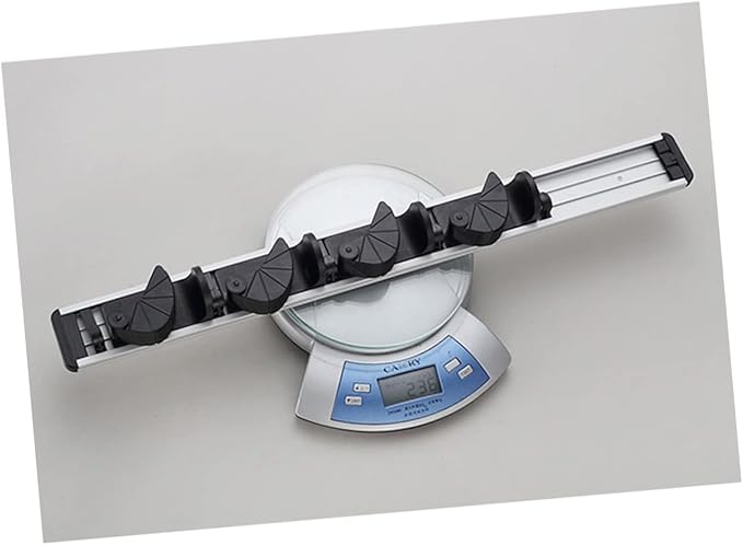 Healifty Mop Broom Holder Wall-Mounted Broom Rack Mop Holder Hook Wall-Mounted Cleaning Storage