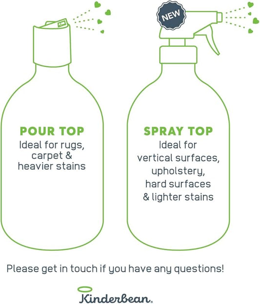 Dog & Cat Urine Stain and Odor Eliminator for Carpet, Upholstery, Hard Floors - Single 32 oz., Grapefruit & Thyme Scent, Enzyme Bio-Active Formula with Squeeze and Spray Top