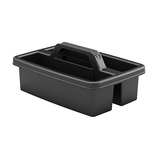 Suncast Commercial Carry Caddy for Housekeeping Carts, Compact and Durable Organizer for Cleaning Supplies, Compatible with HKC1000 and HKC2000 Housekeeping Carts, 23.63" x 17" x 11.75"