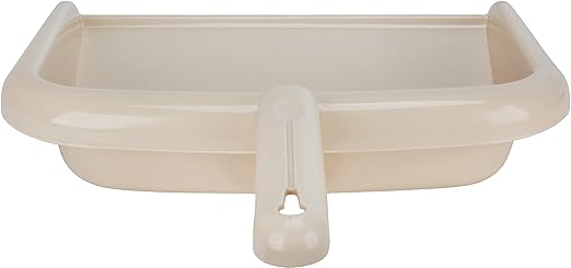 SPARTA Large Handheld Dustpan with Hanging Hole, Heavy-Duty Plastic Dustpan with Wide Lip for Countertops and Surfaces, Plastic, 10 Inches, Tan