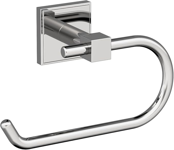 Amerock BH3607126 | Chrome Single Post Toilet Paper Holder | 6-5/16 in. Length Toilet Tissue Holder | Appoint | Bath Tissue Holder | Bathroom Hardware | Bath Accessories