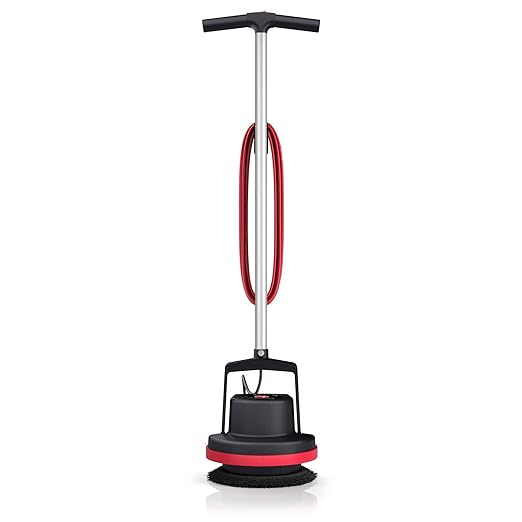 Hoover Commercial Orbiter Hard Floor Cleaner Machine, Multi-Purpose Hardwood Wood Laminate Carpet Tile Concrete Grout Marble Floor Cleaning, CH80100, Black