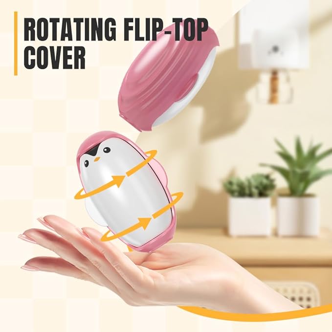 Reusable Lint Rollers, Pet Hair Remover for Laundry, Mini Portable Lint Roller Extra Sticky for Furniture, Couch, Carpet, Clothing and Bedding (Black)