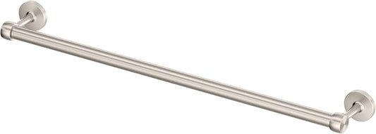 Gatco 5210SN Gibson Towel Bar | Retro Modern Wall-Mounted Bathroom Towel Bar | Stylish Decorative Hardware, Heavy Duty Metal, EZ Ancor Mounting | Satin Nickel Finish