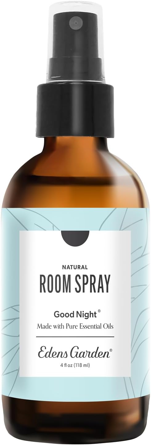 Edens Garden Good Night Natural Room & Linen Sleep Spray – 100% Pure Essential Oil Aromatherapy Mist for Sleeping & Relaxation – Non-Toxic, Long-Lasting Freshener for Bedding & Home, 4 fl oz (118 ml)