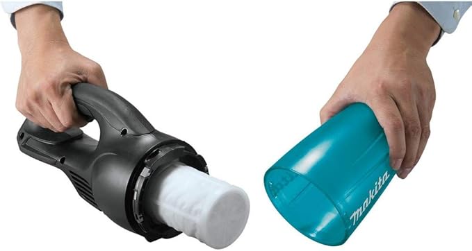 Makita XLC02R1B 18V LXT Lithium-Ion Compact Cordless Vacuum Kit (2.0Ah), Black/Greenish Blue