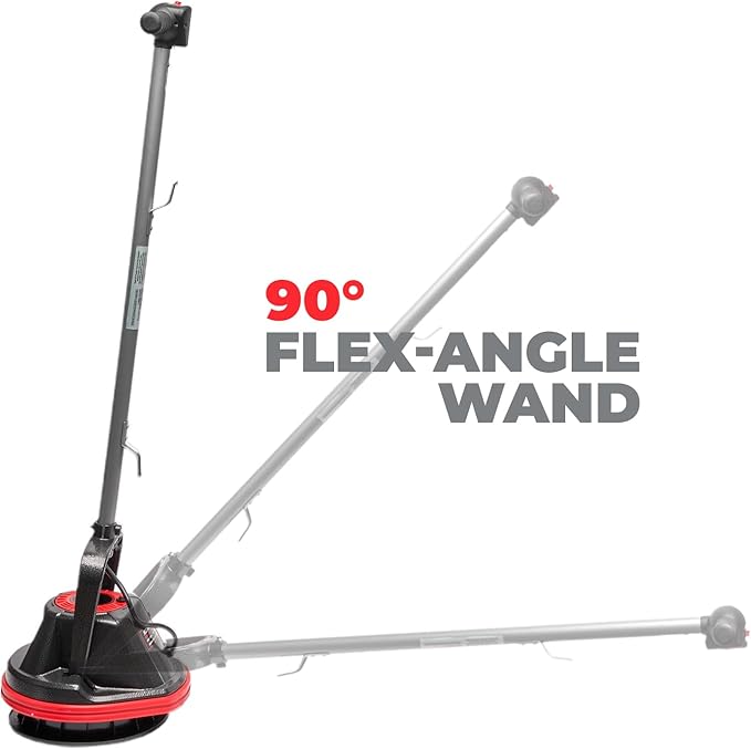 XtremepowerUS 10" Heavy Duty Commercial Pad Polisher Orbiter Hard Floor Buff Cleaner Machine, Wide Cleaning Path Floor Cleaning, 39ft Cord