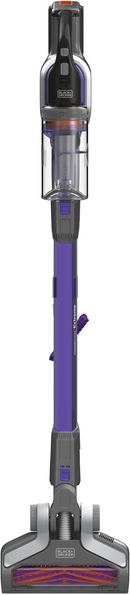 BLACK+DECKER Pet Hair Vacuum, Cordless Vacuum Cleaner Pet Hair, Up to 55 Minutes of Runtime, Interchangeable Floorhead, Maximum Suction, Multi-Surface, Light Weight, Powerseries Extreme (BSV2020P)