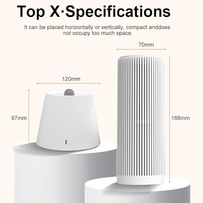 Reusable Cordless Gun Safe Mini Dehumidifier, Rechargeable with Heating Base, Quiet Small Portable Drier Stick for Space Room Bathroom Closet Car RV Boat Cabinet TOP-X-White 2+1