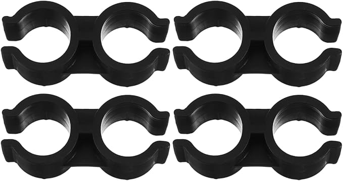 Garneck 4pcs Dustpan Broom Connection Buckle Plastic Connectors for Easy Attachment Fits 1 8-2Cm Diameter for Home Use
