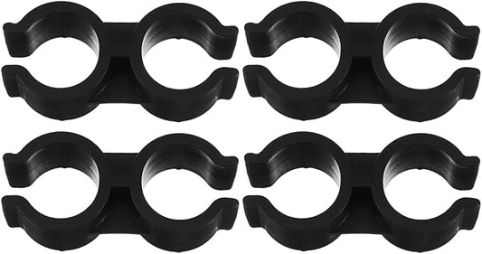 Garneck 4pcs Dustpan Broom Connection Buckle Plastic Connectors for Easy Attachment Fits 1 8-2Cm Diameter for Home Use