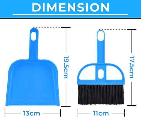 Mini Broom and Dustpan Set - Compact Cleaning Kit for Home, Car, Camping, Small Spaces, Pet Cleanup, and Travel - Durable Small Broom and Dustpan Set Mini - Rose Pink Broom