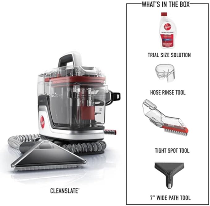 Hoover FH14000 Cleanslate Portable Carpet Cleaner (Renewed)