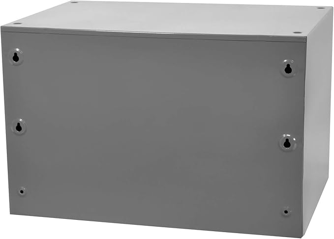 Akro-Mils Steel Garage Storage Cabinet, Small Parts Organizer Metal Cabinet for Hardware, Nails, Screws, Bolts, Nuts, and More, 17" W x 11" D x 11" H, 16-Drawer, Gray Cabinet/Black Drawers (19416)