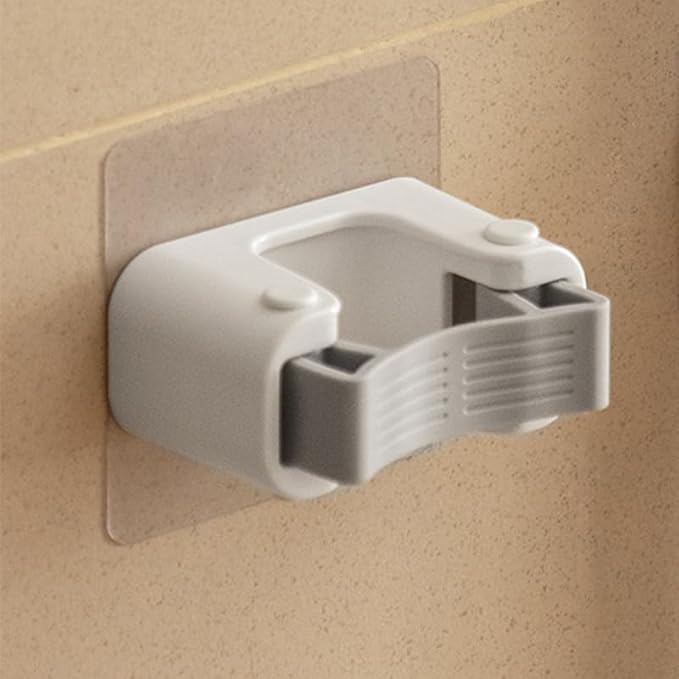 Broom Holder Wall Mount Mop and Command Broom Hanger Organizer Wall Mount Self Adhesive (Single Clip)
