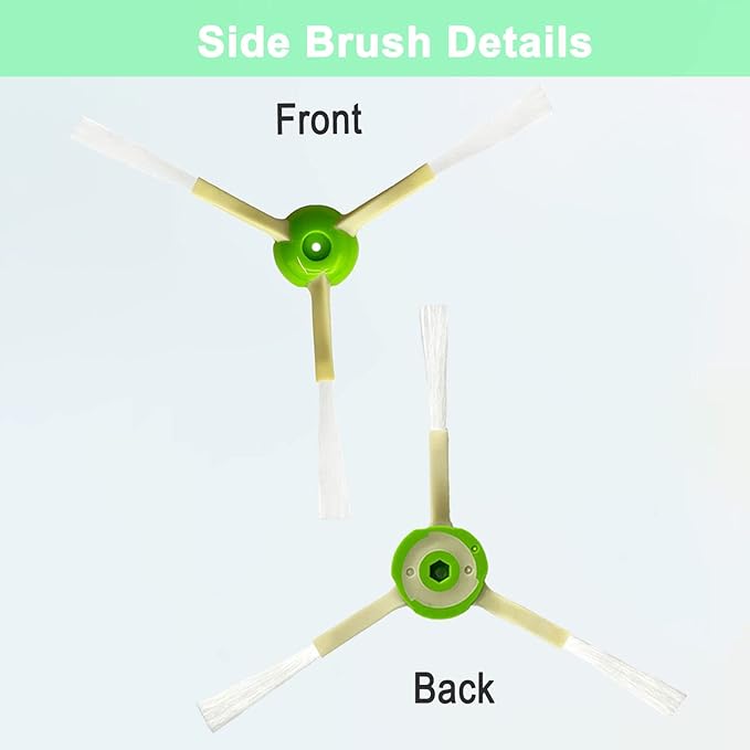 Replacement Parts Compatible for iRobot Roomba i3 i3+ i5 i5+ j5 j5+ i4 i4+ i6 i6+ i7 i7+ i8 i8+J7 /Plus E5 E6 E7 I,E &J Series Vacuum Cleaner, 1 Set Rubber Brush,8 Filters,8 Side Brushes