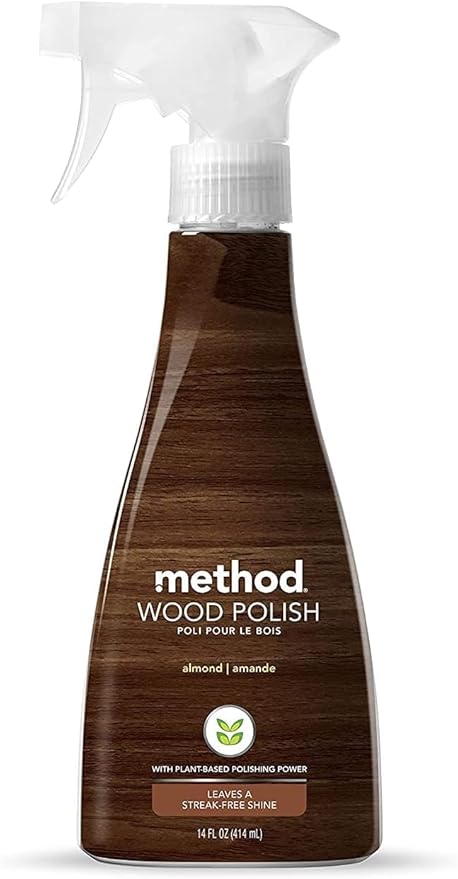 Method Stainless Steel Cleaner + Polish 14 oz Wood Polish, 14 oz. Bundle, 2 ct.