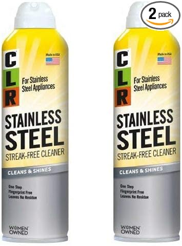 CLR CSS-12 Stainless Steel Cleaner, 12 oz Aerosol Spray (2-(Pack))