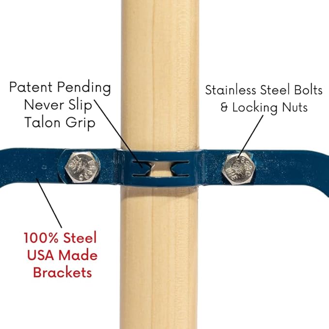 USA Broom 24" Soft Sweep Indoor Push Broom with 60" Handle. Ideal for Epoxy & Polished Floors. Durable American Made Steel Brackets-Stainless Steel Hardware. No Plastic. 100% Made in The USA