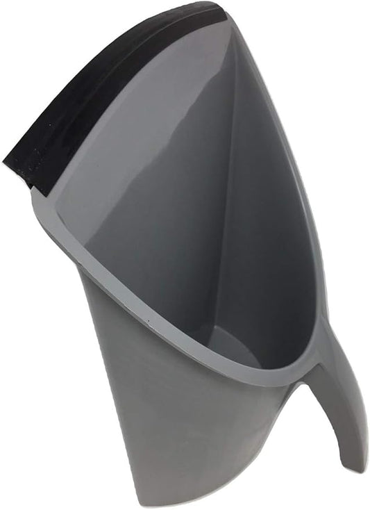 HandyPan Heavy Duty Dustpan, Gray- Large Dust Pan Made in the USA with Tight Seal Lip to Keep Dust, Dirt, Debris In-Great for Home, Shop, Garage Use-Stackable, Standing Dustpan for Wet or Dry Tasks