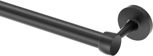 Gatco 5210MX Gibson Towel Bar | Retro Modern Wall-Mounted Bathroom Towel Bar | Stylish Decorative Hardware, Heavy Duty Metal, EZ Ancor Mounting | Matte Black Finish